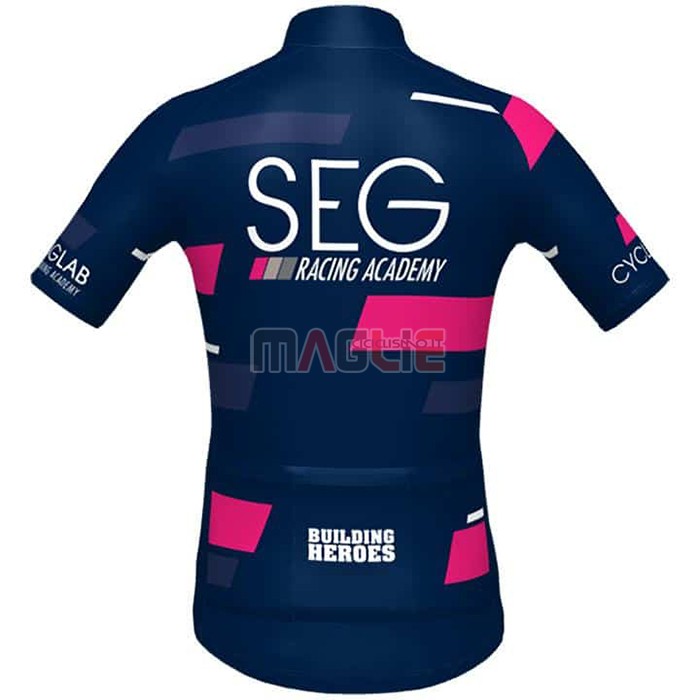 Maglia SEG Racing Academy Manica Corta 2021 Spento Blu